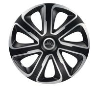 4x Alcar Radkappen 15 Zoll Radzierblenden Radblenden "Livorno" silber dark für