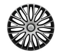 4x Alcar Radkappen 16 Zoll Radzierblenden Radblenden "Milano" silber dark für Q