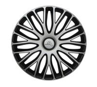 4 Alcar Radkappen für QALWCMI17BI Milano silber dark Radzierblenden 17 Zoll Stah