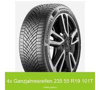4x Allwetter 235/55 R19 101T Continental AllSeasonContact 2 Notlauf | 86078