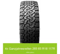 4x Allwetter 265/65 R18 117R BF Goodrich All Terrain T/A KO2 LRD RWL | 37260