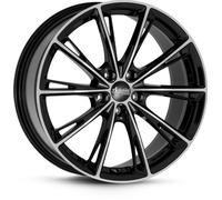 OXXO Predator Black Polished Alufelge 20 Zoll ET35 5x114,3 ML72,6