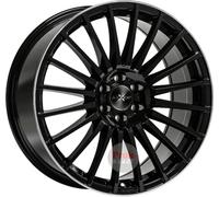 ALUFELGEN AXXION, EXCESS, 8,5X19 ET45 5X112 72,6, SCHWARZ GLANZ M. HOCHGL. POL. FELGENBETT