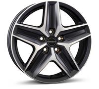 4x Alufelgen Borbet CWZ black polished matt 7,5x18 ET53 LK5 120 18 Zoll Felgen A