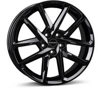 4x Alufelgen Borbet N black glossy 7,5x18 ET40 LK5 112 18 Zoll Felgen Alu