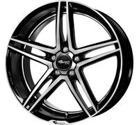 ALUFELGEN BROCK, B33, 8,5X19 ET38 5X114,3 72,6, SCHWARZ GLANZ VOLLPOLIERT