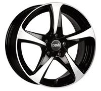 DBV 5SP 001 schwarz glänzend frontpoliert 6.0Jx15 4x100 ET38