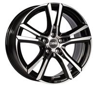 DBV Andorra Schwarz Poliert Alufelge 17 Zoll ET35 5x100 ML63,3