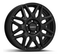 4x Alufelgen DEZENT KH black 7.0x17 für RENAULT Laguna III Coupe