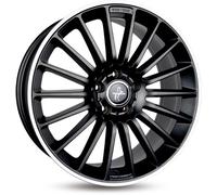Keskin KT15 Speed Matt Black Lip Polish Alufelge 18 Zoll ET45 5x112 ML66,6