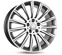 ALUFELGEN KESKIN, KT18 TURBO, 7X17 ET38 5X112 66,6, PALLADIUM FRONT POLISH