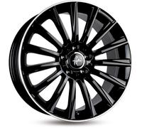 17 Zoll KESKIN KT18 5x108 ET48 Alufelgen BLACK LIP POLISH