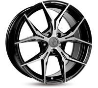 ALUFELGEN KESKIN, KT19 ANGEL, 8X18 ET45 5X112 72,6, BLACK FRONT POLISH