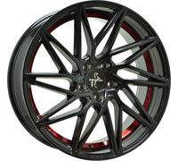 20 Zoll KESKIN KT20 5x112 ET45 Alufelgen BLACK PAINTED RED INSIDE