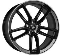 18 Zoll KESKIN KT21 5x112 ET45 Alufelgen MATT BLACK LIP POLISH