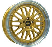 ALUFELGEN KESKIN, KT22 RETRO, 8,5X19 ET30 5X112 72,6, GOLD LIP POLISH
