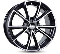 18 Zoll MAM A5 5x112 ET45 Alufelgen BLACK FRONT POLISH