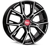1x MAM WHEELS MAM B4 black front polished 8.5Jx19 5x112 ET30
