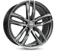 18 Zoll MAM RS3 5x114,3 ET45 Alufelgen MATT PALLADIUM FRONT POLISH