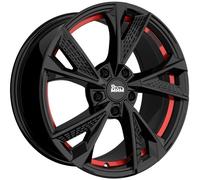 20 Zoll MAM RS6 5x114.3 ET35 Alufelgen BLACK PAINTED RED INSIDE