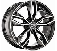 4x Alufelgen MSW 71 GLOSS DARK GREY FULL POLISHED 8x19 ET42 LK5 108 19 Zoll Felg