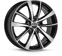 OXXO Vidorra Black Polished Alufelge 17 Zoll ET48 5x112 ML66,6