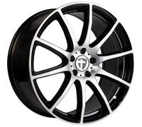 Tomason Tomason TN1 Flow black polished 9x19 ET45 - LK5/112 ML66.6 Alufelge schwarz