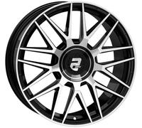 2drv WH43, 8.5x20 5/112 ET30, schwarz Front poliert