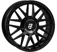 2DRV WH43 Schwarz Glänzend Lackiert Alufelge 20 Zoll ET40 5x112 ML66,6