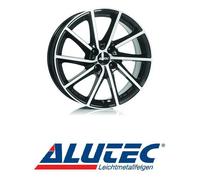 Alutec Singa diamant-schwarz frontpoliert 6.5x16" ET41 LK5 105 ML 56.6 Alufel...