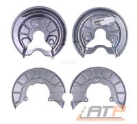 4x ANKERBLECH DECKBLECH BREMSSCHEIBE KOMPLETT FÜR AUDI A3 8P BJ 03-13