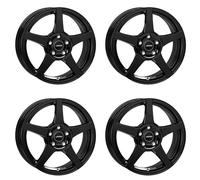 4x AUTEC Felgen Alufelgen VALEA 7.5x18 ET45 5x114,3 Schwarz kompatibel mit Kia Niro Optima Soul ProCeed Venga XCeed ceed Sportage