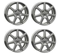 4x Autec Felgen TALLIN ECE 7.0x17 ET42 5x108 Titansilber kompatibel mit Opel Vivaro Combo Grandland X Grandland