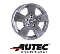 4x Autec Tigris 6X15 4/100 ET30 Graphit lackiert Alufelgen
