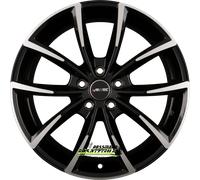 4x Autec Typ AS - Astana schwarz poliert 9x20 ET35 - LK5/112 ML66.6 Felge Alu