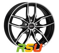 4x Autec Typ BV - Bavaris schwarz poliert 7x17" ET47 LK5 112 ML 66.6 Alufelge...