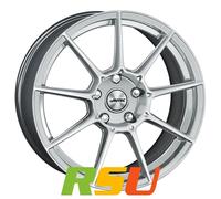 4x Autec Typ CR - ClubRacing hyper silber 7.5x17" ET38 LK4 100 ML 70 Alufelge...