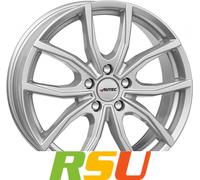 4x Autec Typ VN - Vidron brillantsilber 7.5x19" ET50 LK5 108 ML 63.3 Alufelge...