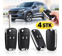 4X Auto Ersatz Klappschlüssel Gehäuse für Opel Astra J Corsa E Meriva B Insignia