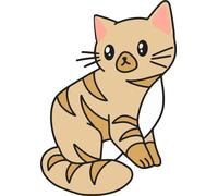 4X Autoaufkleber Sticker Katze Niedlich Heckscheibe Auto 9X9 cm