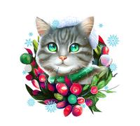 4X Autoaufkleber Sticker Katze Niedlich Heckscheibe Auto 9X9 cm