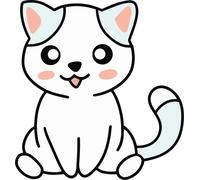 4X Autoaufkleber Sticker Katze Niedlich Heckscheibe Auto 9X9 cm