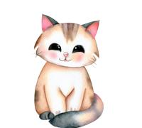 4X Autoaufkleber Sticker Katze Niedlich Heckscheibe Auto 9X9 cm