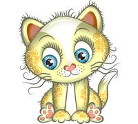 4X Autoaufkleber Sticker Katze Niedlich Heckscheibe Auto 9X9 cm