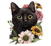 4X Autoaufkleber Sticker Schwarze Katze Tuning Auto Heckscheibe 9X9 cm