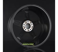 4x Axxion AX7 schwarz glänzend lackiert 9x21 ET30 - LK5/120 ML76.9 Felge Alu