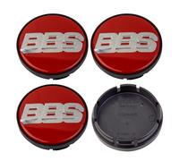 4x BBS Nabendeckel Emblem Felgendeckel 56mm Rot Nürburgring 10017110 10024485