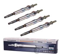 4x BERU GLÜHKERZE GLÜHSTIFT GN927 KOMPLETT-SET 4 Zylinder
