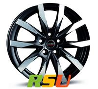 4x Borbet CW5 black polished matt 7.5x18" ET53 LK5 118 ML 71.1 Alufelgen 18 Zoll