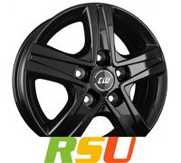 4x Borbet CWD black glossy 7x17" ET45 LK5 114.3 ML 66.1 Alufelgen 17 Zoll